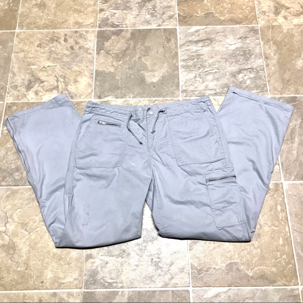 Gap Stretch Cream/Greyish Blue Pants -Size M
